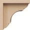 Ekena Millwork 4"W x 4"D x 4"H Wide Bryant Rough Cedar Woodgrain TimberThane Corbel, Primed Tan CORUR04X04X04BRYRCPR - alternate 5